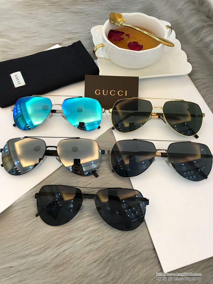GUCCI古馳 2019新款 GG2262S 蛤蟆偏光太陽鏡 男女時尚墨鏡 超輕款  lly1444